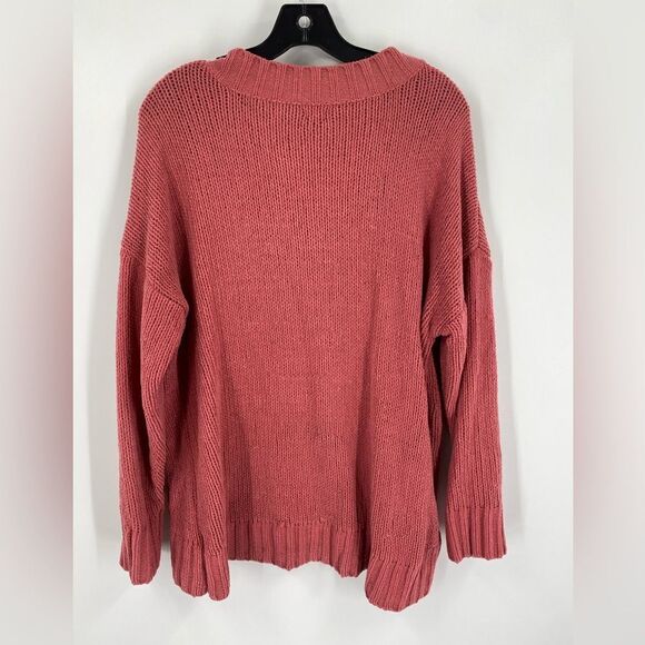 Aerie Women’s V Neck Oversized Thick Knit Sweater size S - Picture 3 of 3